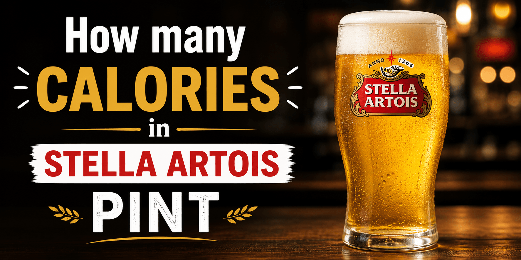 How many calories in stella Artois Pint
