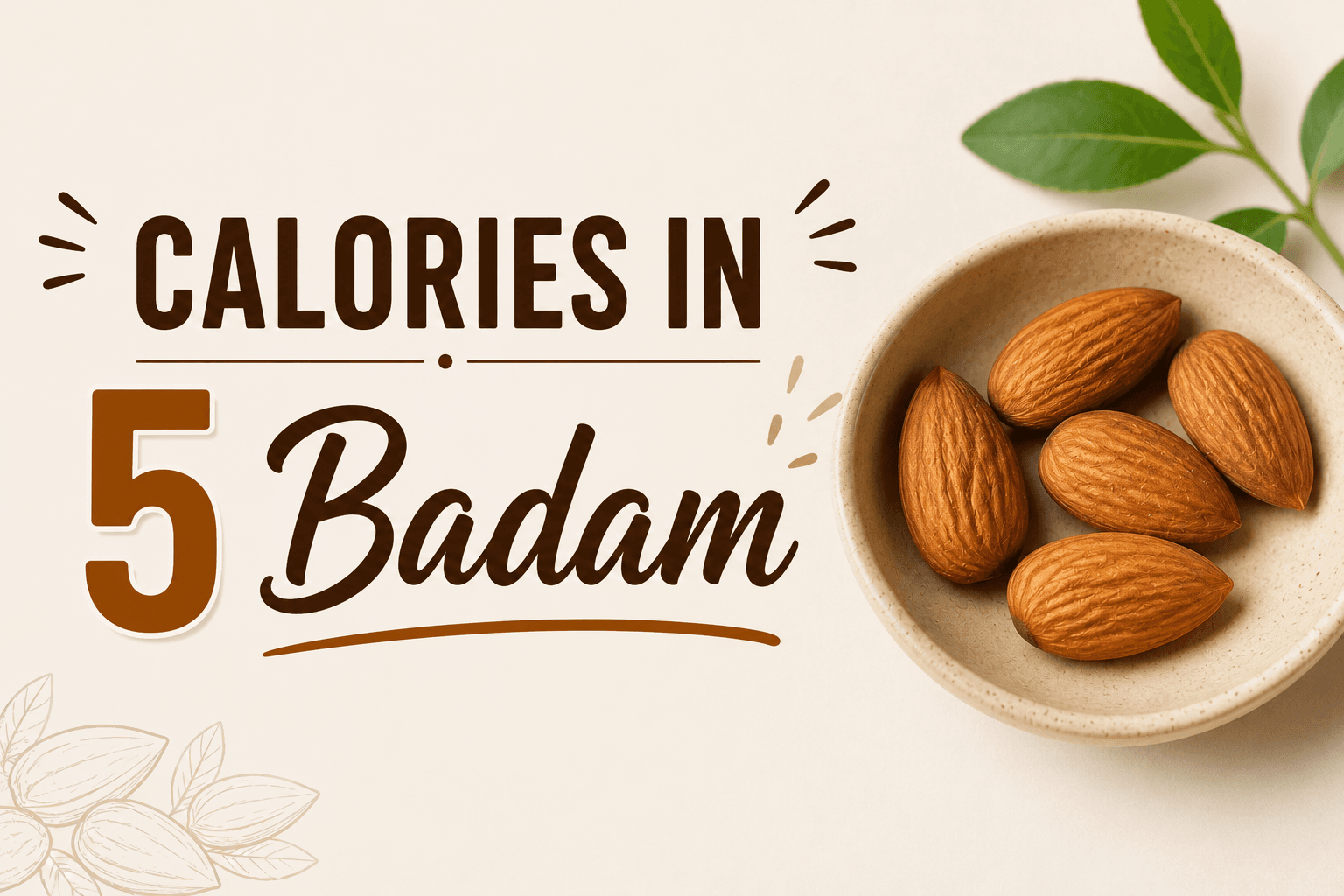 Calories in 5 Badam - Nutrition Facts Information