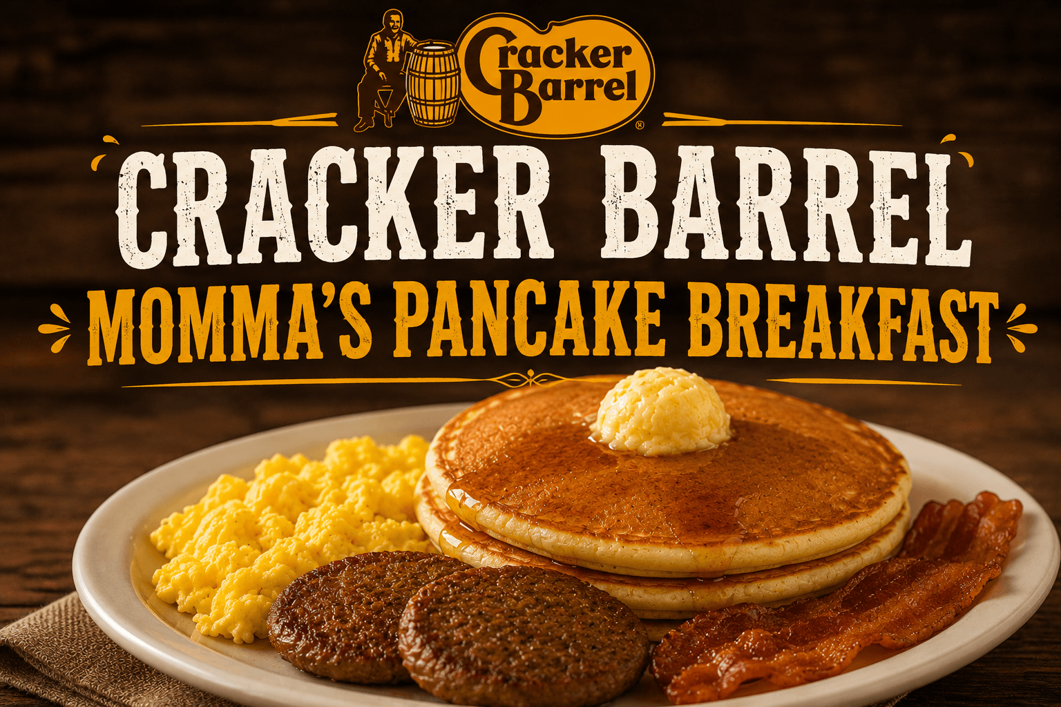 Calories in Cracker Barrel Momma's Pancake Breakfast