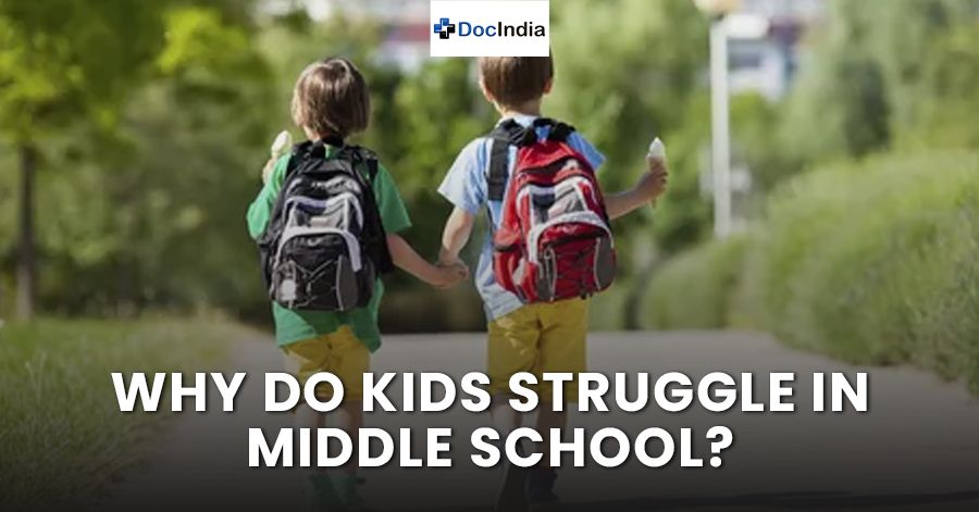 Why do kids struggle in middle school?