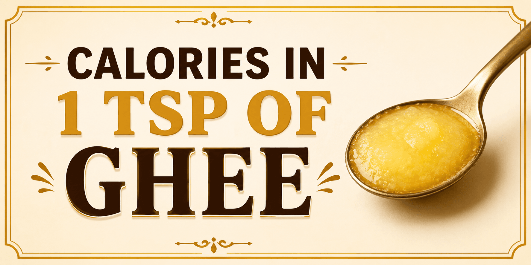 Calories in 1 tsp of Ghee 