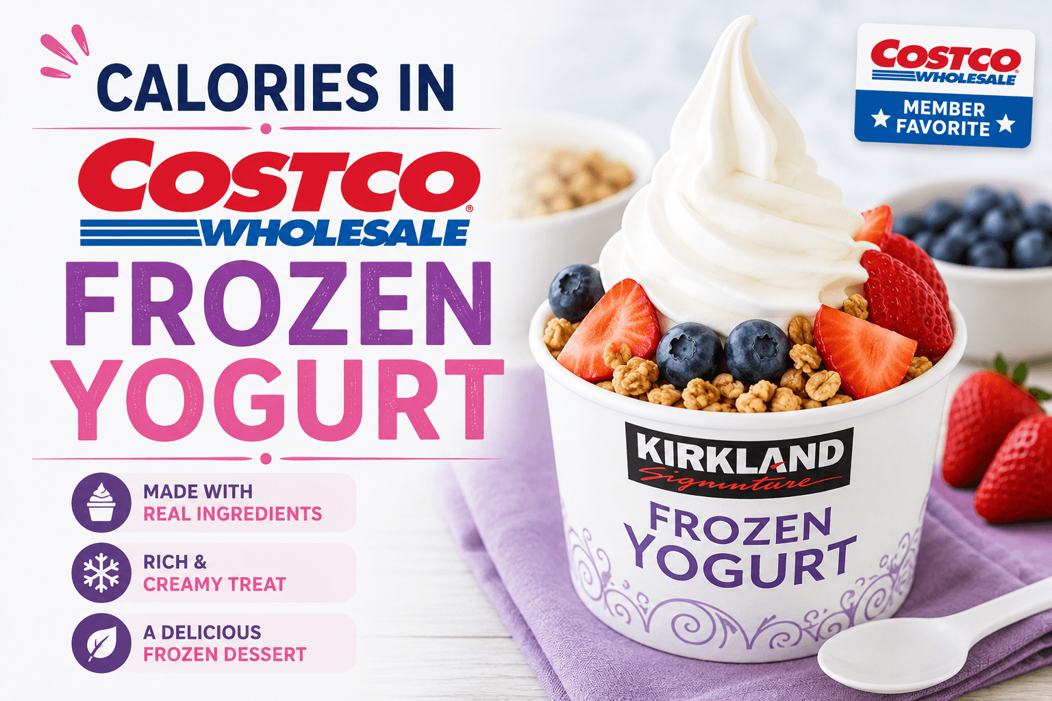 Calories in costco frozen Yogurt