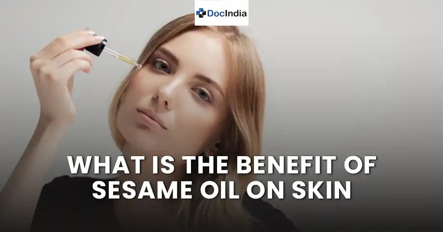 What is the benefit of sesame oil on skin