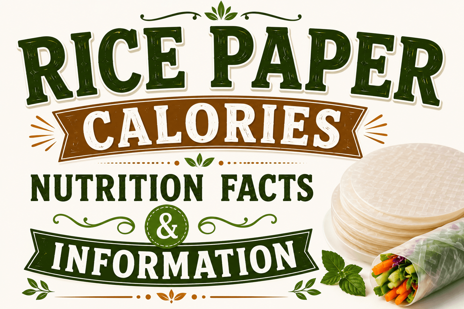 Rice Paper Calories Nutrition Facts Information