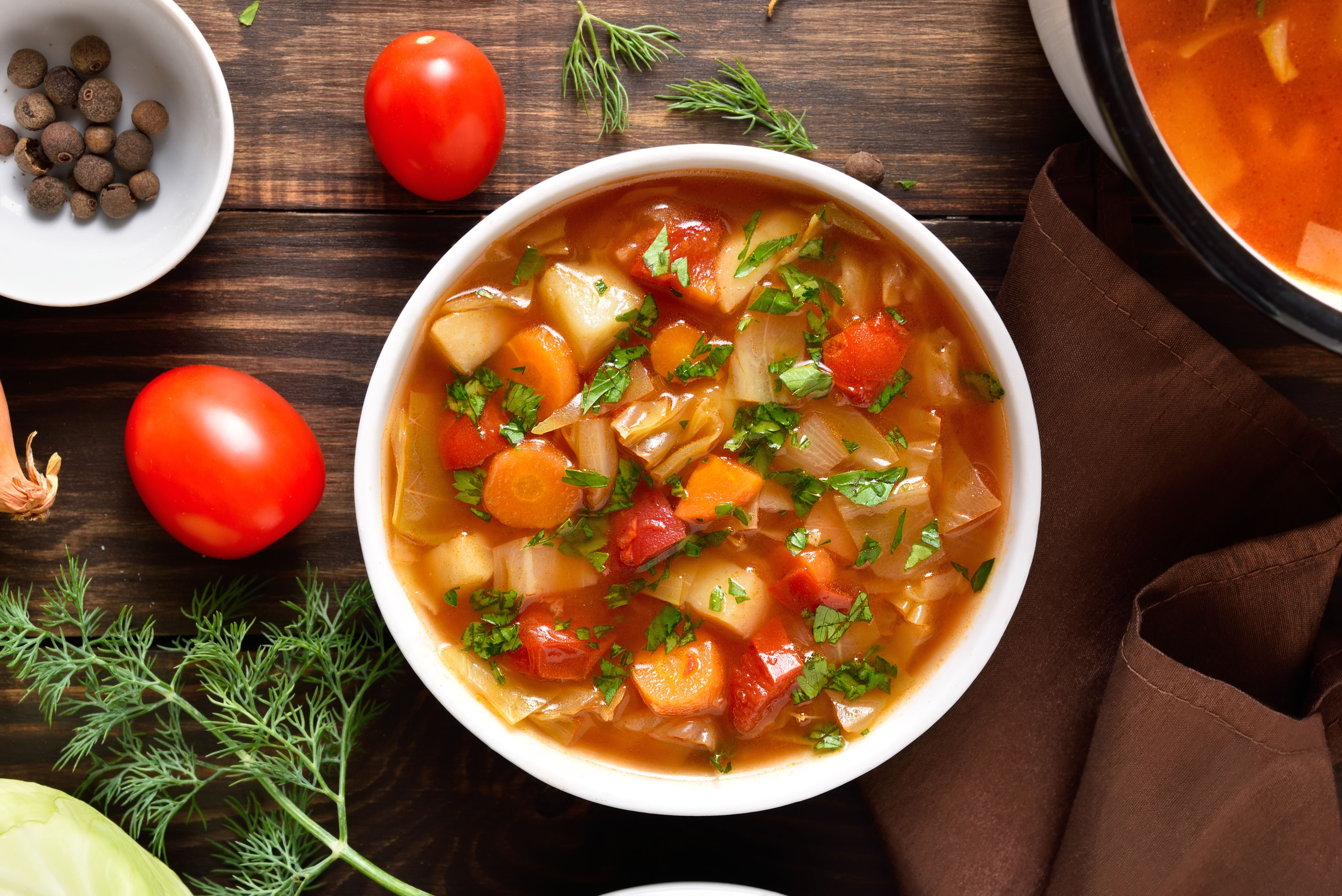 Calories in Vegetable Soup - Nutrition Facts Information