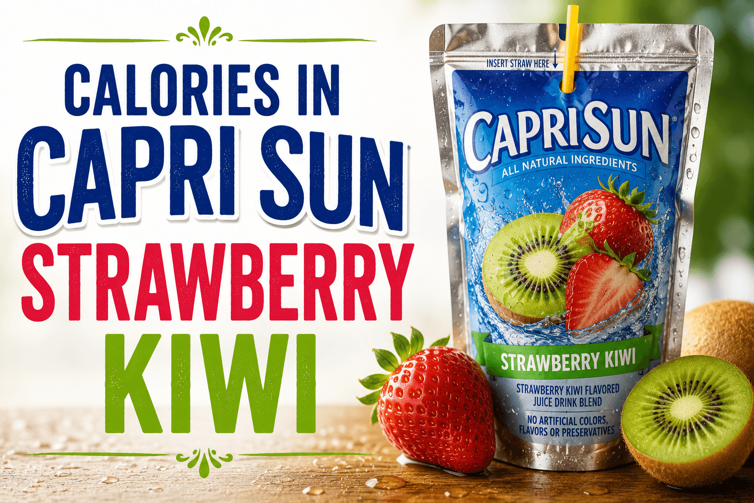 Calories in Capri Sun Strawberry Kiwi - Nutrition Facts