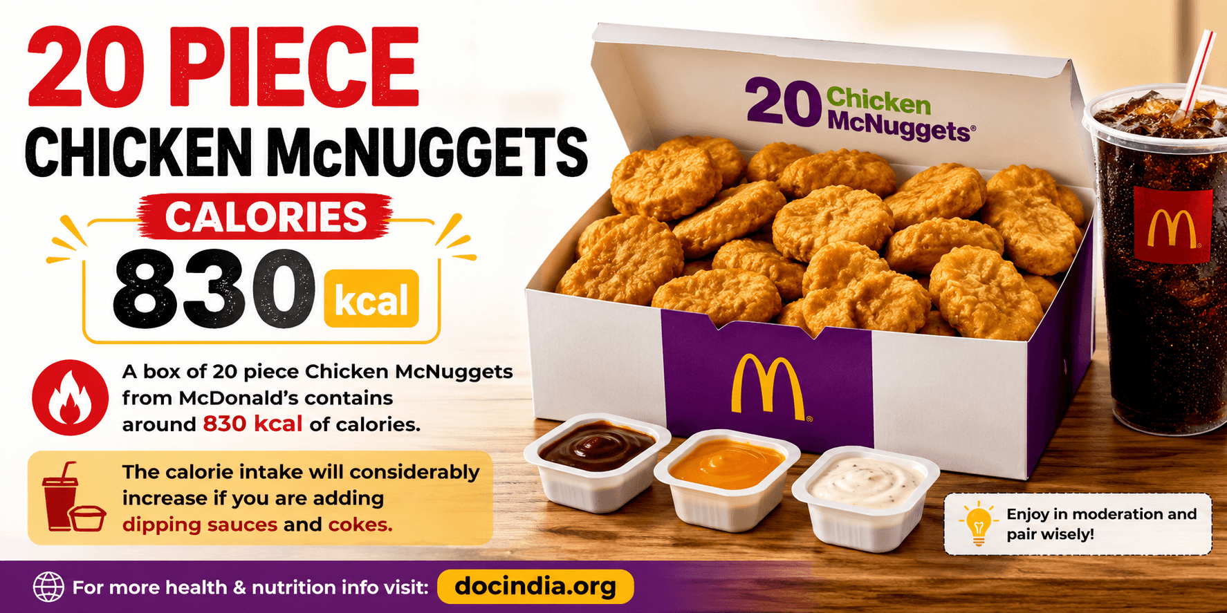 20 Piece Chicken Mcnuggets Calories