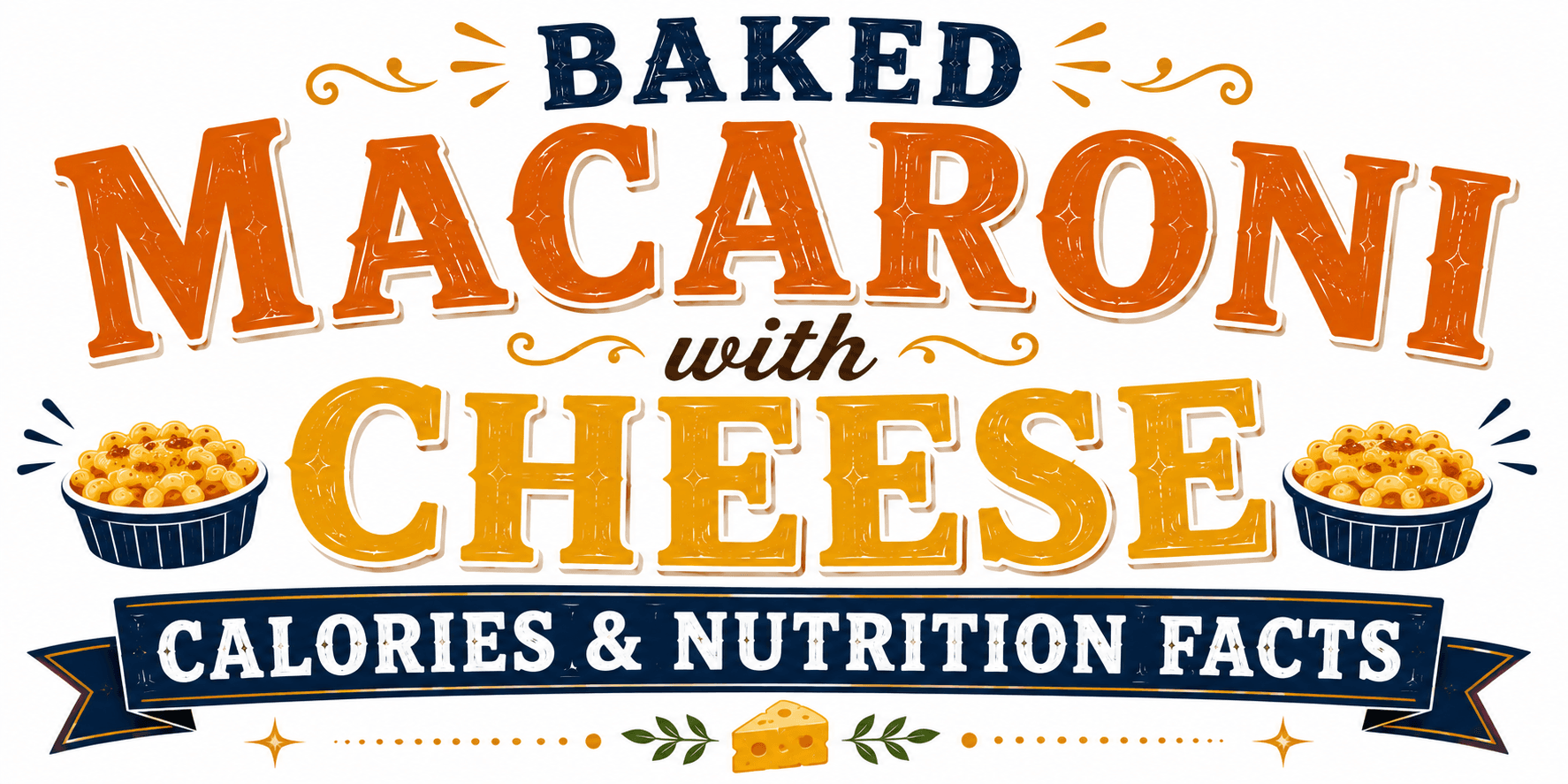Baked macaroni with cheese Calories & Nutrition Facts